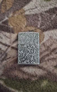 فندک زیپو گازی نقره ای