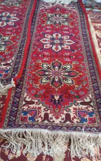 یک جفت فرش  کناره دستباف هریس