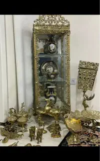 فروش و خریدار بوفه برنزی میز شمعدانی برنجی