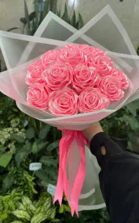 دسته‌گل‌های هنری رز روبانی و با کیفیت بالا و زیبا