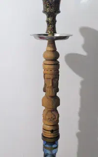 ۳ عدد قلیان چوبی نو (ذغال چهار تراش وافوری داریم)