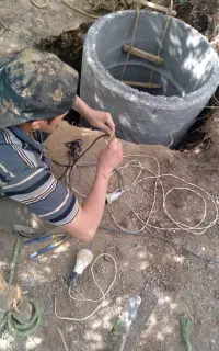 کندن چاه دهانه گشاد