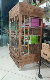 قفس چوبی پرندگان باقیمت استثنایی