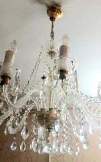 سه عدد لوستر کریستال ۸ شاخه