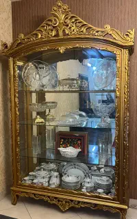 بوفه ۴طبقه  ویترین چوب راش سالم درجه یک