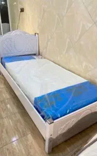 انواع تخت یکنفره ام دی اف نو تشک(صنایع چوبی ماهان)