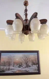 لوستر چوبی