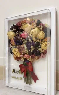 تابلو گل خشک رزین