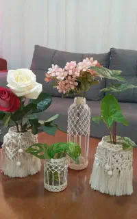 گلدان مکرومه