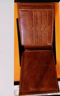 ست کیف پول کمربند چرم نو