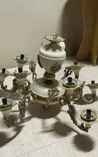 لوستر سقفی ۱۰شاخه آلومینیوم ۲عدد