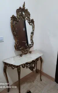 آینه کنسول برنز قدیمی