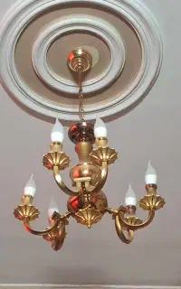 لوستر 6 شعله کاملا سالم وتمیز