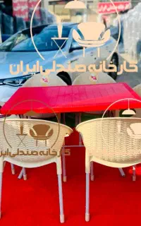 میز و صندلی پلاستیکی هیت راحله غذاخوری کافه
