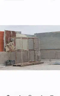 قفس کبوتر دوطبقه با قطی دودردو
