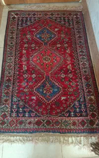 قالی دست بافت یک در یک و نیم