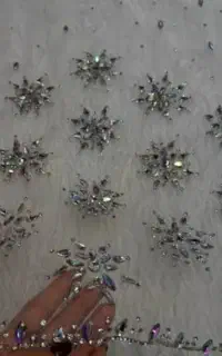 نگین کاری لباس شال چادر