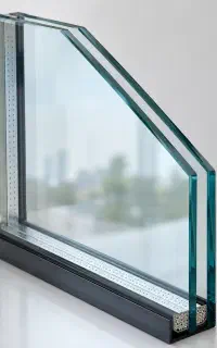 شیشه دوجداره ساده و مات