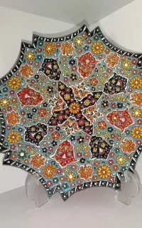بشقاب مینا کاری