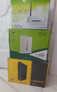 مودم و تجهیزات شبکه با کارتن سالم فابریک در حد نو