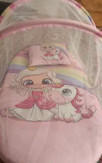 دو عدد پشه بند نوزادی نو نو همراه پتو دور پیج نو