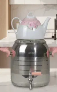 کتری قوری سماوری کاملا نو ۵لیتری