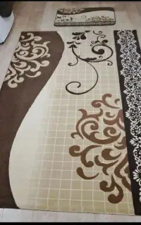 دو عدد گلیم فرش وپادری