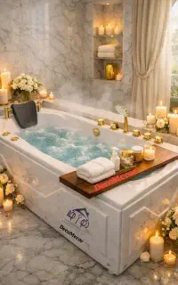 وان جکوزی اکریلیک 180*80 حمام خانگی دکومکور
