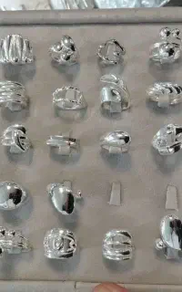 انگشتر زنانه / باروکش نقره/ با قیمت مناسب