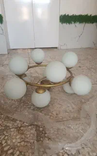 لوستر همراه لامپ