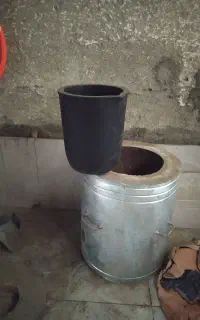 کوره ذوب مس و الومینیوم با دماسنج