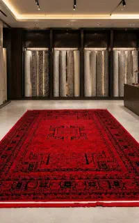 فرش زمینه قرمز