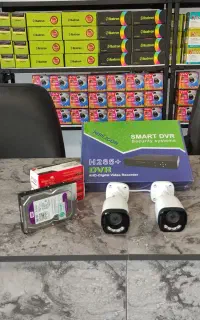 پک دو دوربین مداربسته رنگی سرورداخلی/مشهد