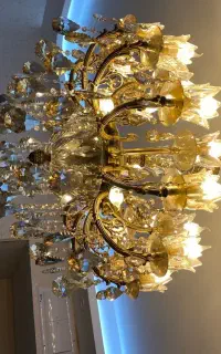 لوستر کریستال ۲۲ شعله