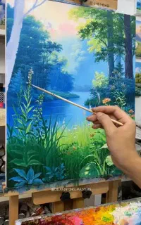 همکار نقاش ساده ونقاشی دیواری