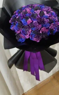 گل رز روبانی/باکس گل/دسته گل پروانه ای
