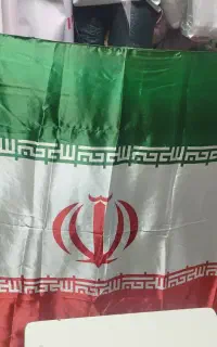 پرچم ایران ساتن بزرگ ۱.۵ متر در ۲.۵ متر