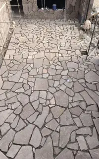 محوطه سازی باغ ویلا، سنگ کاری تاوه ،وغیره