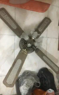 پنکه سقفی لوستر دار چهار لامپ
