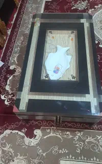 میزجلومبلی شیشه ای