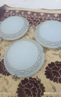 فروش لوستر استیل و سه عدد لوستر دوشعله