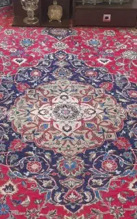 فرش دست باف ۱۲ متری رنگ طبیعی