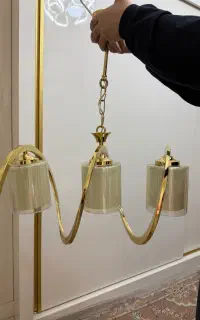 لوستر سه شاخه رنگ ثابت