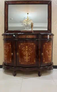آیینه و کنسول چوبی