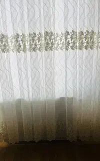 پرده حریرسفید