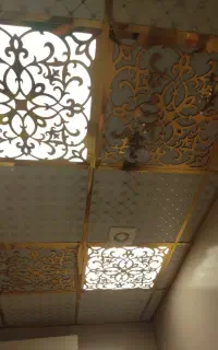 نصب قاب بندی پارکت قرنیز سقف کاذب آیینه