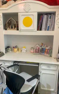 میز تحریر+رابط کتابخانه+تخت ۹۰+پاتختی سفارشی