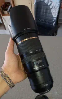 لنز 70-200 تامرون tamron نیکون 2.8 درحد آک nikon