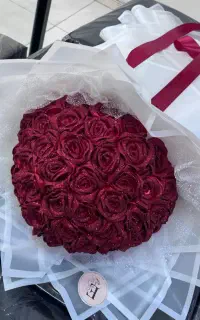 دسته گل روبانی