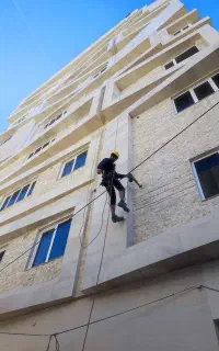 خدمات کار در ارتفاع بدون داربست (با طناب)